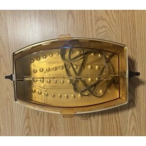 Salton Vintage Hot Tray For  Bread/Rolls   MCM Working Brown W/ Folding Lid